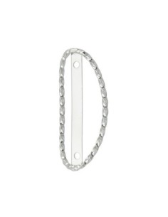 Lowrider Square Twisted Name Plate Trim Chrome.